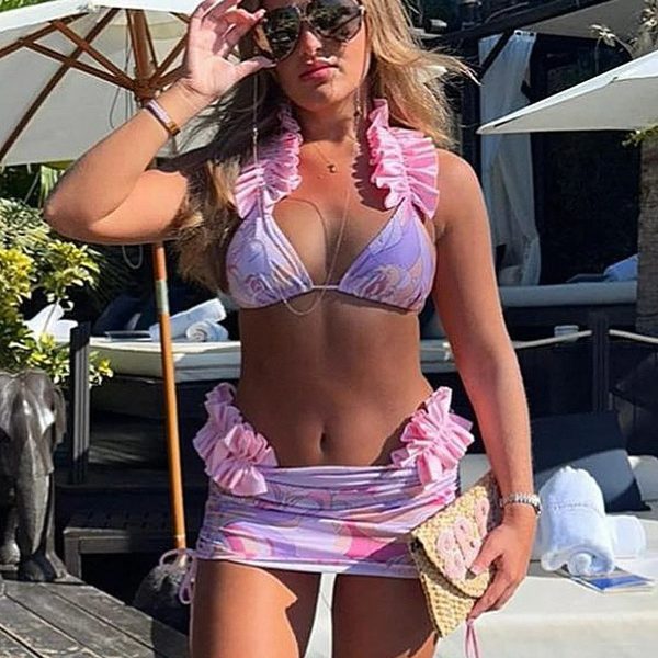Three-Piece Bikini Sexy Swimsuit Women's Separates Swimwear - Image 2