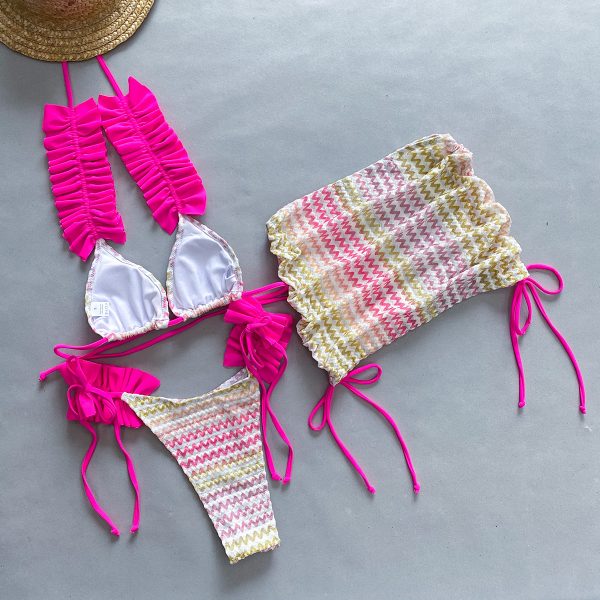 Three-Piece Bikini Set Sexy Women's Swimsuit Two-Piece - Image 3
