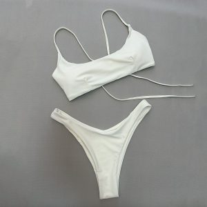 Sexy Style Bikini with Tie-Dye Design for Women